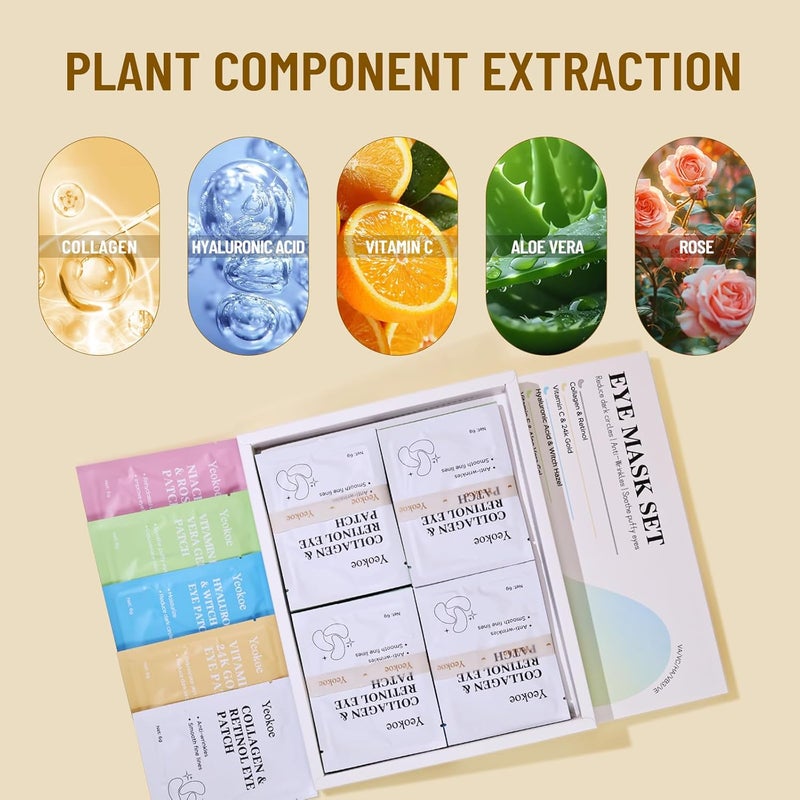 Yeokoe Eye Mask Set - 20 Pairs with Diverse Formulas - Image 3